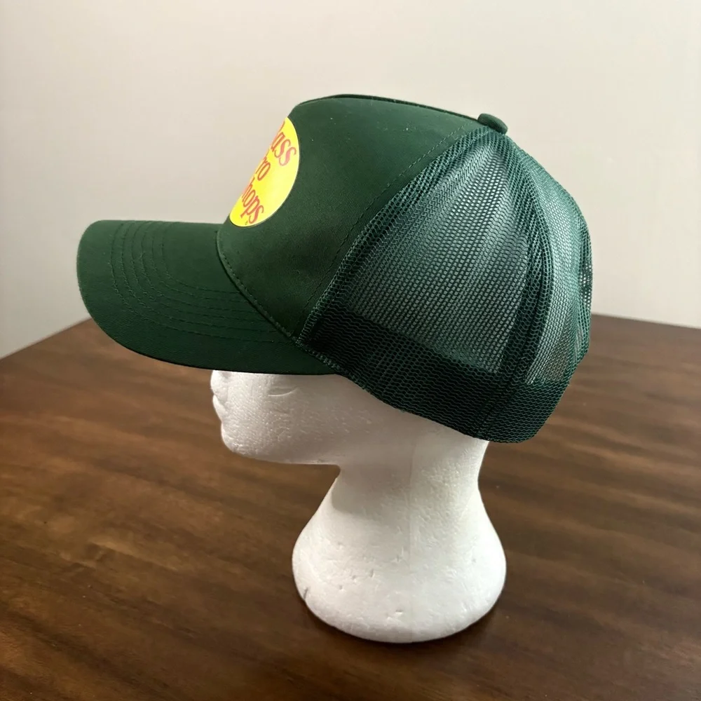 Bass Pro Shops Dark Green Cap with Yellow Logo NWOT Trucker Mens Hat
